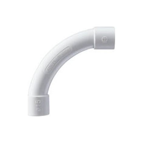 Coude rayon étroit pour tube - 20 mm - gris - GEWISS