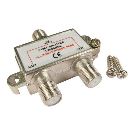 Répartiteur T RS PRO Connecteur F/Connecteur F Prise F vers 2 x prise F ( Prix pour 1 )