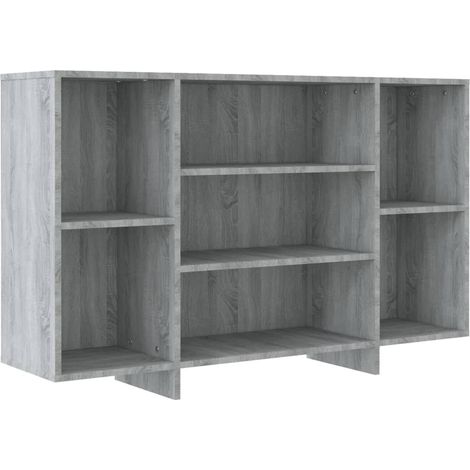 Credenza cassettiera mobile contenitore organizer cucina soggiorno salotto sonoma 120 x 30 x 75 cm legno ingegnerizzato grigio 020036283