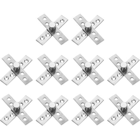 10Pcs Pivots À Rotation 360 Degrés 75 X 18mm Axe Central Silver (1/5)