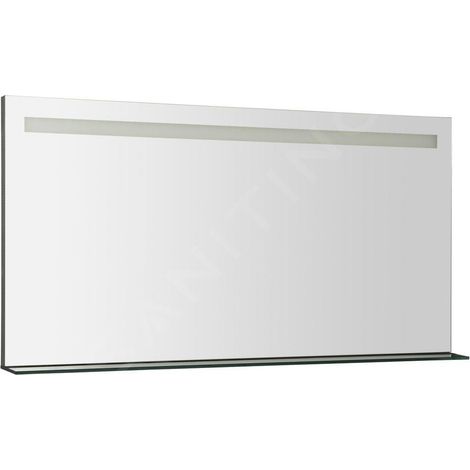 Sapho Breto - Miroir Breto, 1200x608 mm, avec éclairage LED et étagère BT120 (1/5)