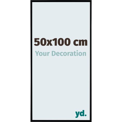 yd. - Cadre photo 50x100 - Noir Mat - Plastique - Evry