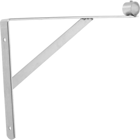 Mural Acier Inoxydable pour Tiges de Cintre Support Robuste (1/5)