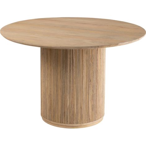 Table en bois de manguier naturel J-Line Naturel 120x120x75 cm (1/5)