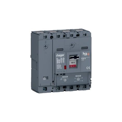 Disj.h3+P160 TM 4x80A 25kA - APPAREILLAGE DE TETE HAGER HHS081DC (1/2)