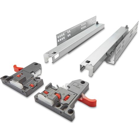 SOTECH 1 Paar Vollauszüge Holzschublade UV2-30-K3D-L500-SC FullSlide mit 3D Verstellung 500 mm SoftClose Belastbar bis 30Kg (1/5)