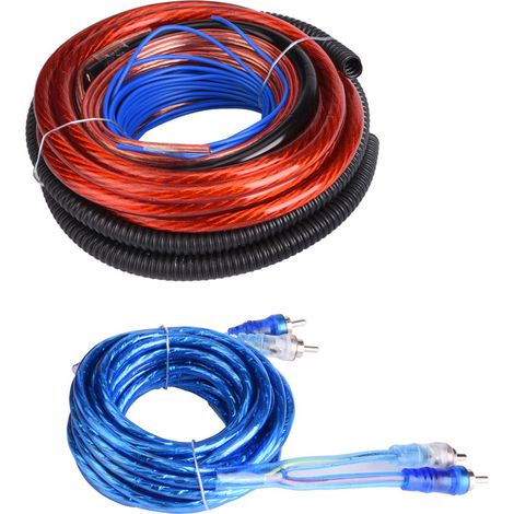 Kit de câblage 4 Gauge 2800W auto hi-fi subwoofer ampli haut-parleur montage avec fusible (1/5)