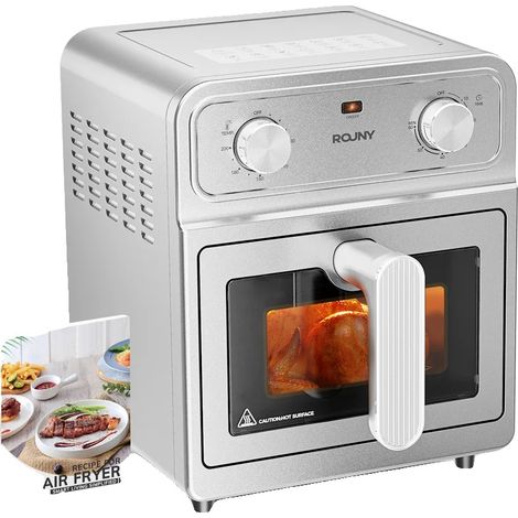 Friggitrice ad aria, capacità 6,5 l, doppia tecnologia di riscaldamento, grigio chiaro, UE (1/2)
