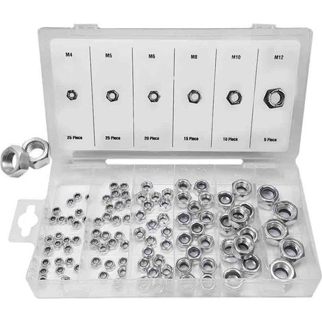 Set de tuercas con freno (100 piezas)