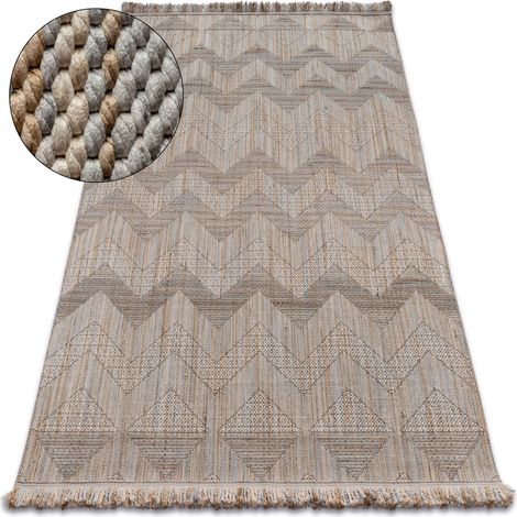 Alfombra de pasillo con refuerzo de goma  STREIFEN 67 cm marrón brown 67x440 cm (1/5)