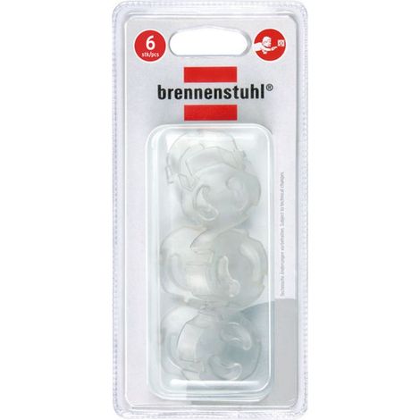Protector enchufe infantil brennenstuhl 1164480 transparente pack 6 (1/4)