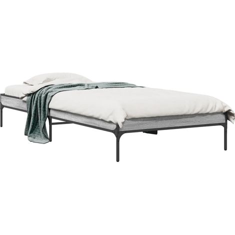 Maison Exclusive - Giroletto Grigio Sonoma 100x200 cm Legno Multistrato e Metallo (1/5)