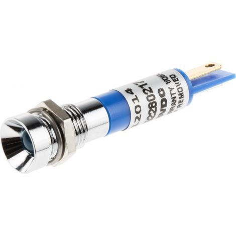 Voyant LED lumineux Bleu RS PRO, dia. 8mm, IP67 ( Prix pour 1 )