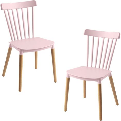 Packs Sillas Comedor - Pack 2 Sillas Leka - Rosa (1/5)