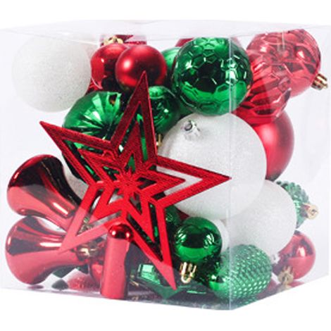 Boule De Noel Incassable - Lot De 45 Decorations Pour Arbre De Noel - Usage Interieur Et Exterieur (1/5)