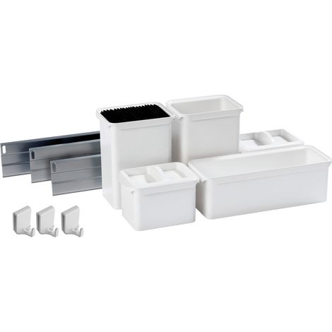 Rangements suspendus pour meuble de cuisine uboxx 5 - Décor : Blanc - KESSEBOHMER