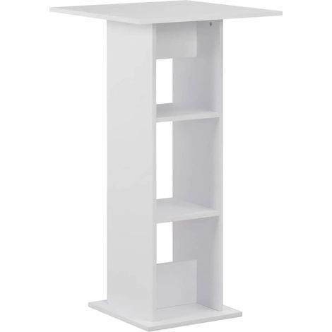 vidaXL Bar Table White 60x60x110 cm (1/5)