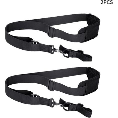 Lot de 2 sangles d'épaule confortables pour débroussailleuses/coupe-bordures/harnais de débroussailleuse/tondeuse à gazon, longueur réglable (dimensions : 2 pièces) (1/5)