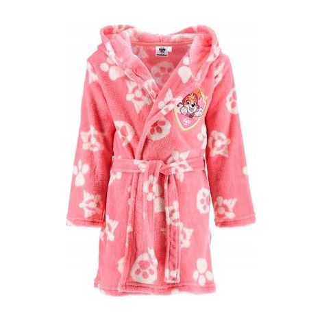 Peignoir Pat' Patrouille pour fille, rose clair, doux, taille 5 FN01J (1/4)