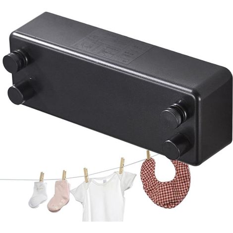 Retractable Clothesline Durable Stainless Steel Clothes Drying Rack, No Drilling Required, for Home, Hotel, Laundry Room, Balcony (1/5)