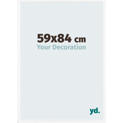yd. - Cadre photo 59x84 - Blanc Brillant - Plastique - Bordeaux