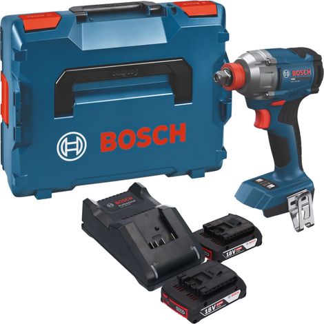 Avvitatore a impatto a batteria Bosch GDX 18V-285 Professional 18 V 285 Nm + 2 batterie da 2,0 Ah + caricabatterie + valigetta L-Boxx (1/5)