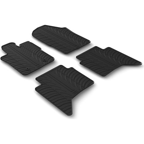 Set tappeti su misura in gomma - compatibile per Ford Ranger (05/22) automatico, solo Raptor (1/5)