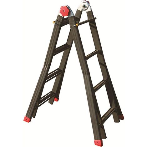 Scala Telescopica Phenomena Auto Sicos Acciaio H.Cm 139/498 Pioli 5+5 - 1 Pz (1/2)