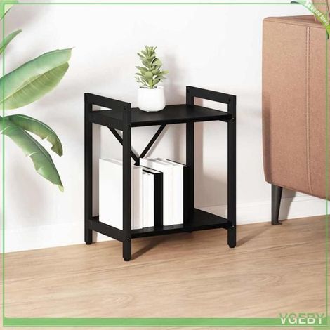 Bibliothèque - Chêne noir - Bois d'ingénierie - 40 x 30 x 48.5 cm - Pieds réglables (1/5)