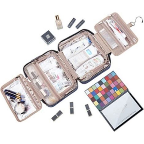 Trousse de toilette voyage, organisateur cosmétiques pochette rangement pour le visage (1/5)