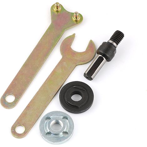 Kit de conversión de 5 piezas para taladro eléctrico, amoladora angular variable, tuerca de brida y biela. (1/5)
