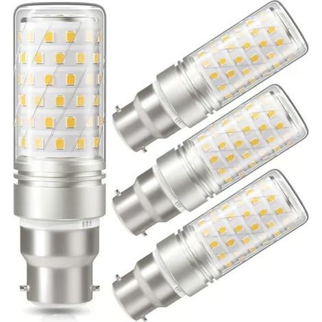 Ampoule LED B22, 16 W équivalent à une ampoule halogène de 160 W, blanc neutre 4000 K, culot à baïonnette B22, lot de 4 (1/5)