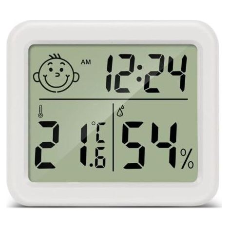 Termometre Maison Thermomètre Hygromètre Interieur Numérique Température Humidité pour Salon entrepôt Chambre de bébé Vestiaire (1/5)