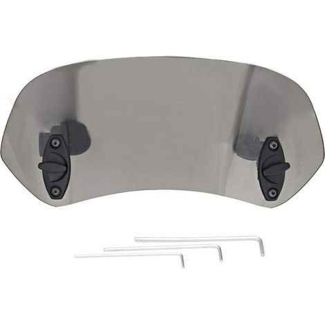 Deflettore antivento regolabile a clip per parabrezza moto, accessori per parabrezza moto, colore marrone chiaro (1/5)