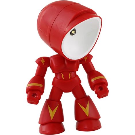 Lampe de Bureau Robot Rouge en Pvc à Tête Réglable (1/5)