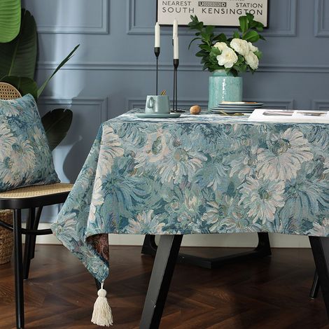 Nappe rectangulaire lavable, de qualité supérieure et résistante à la poussière (1/5)