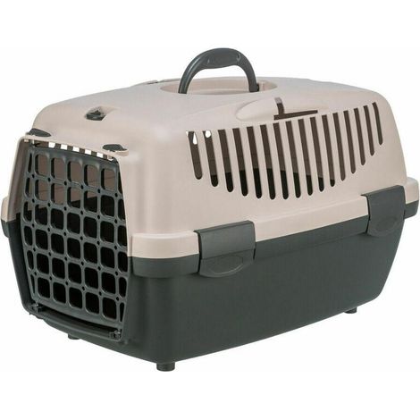 Transportbox - TRIXIE - Capri 1 - XS: 32 x 31 x 48 cm - Dunkelgrau / Blush