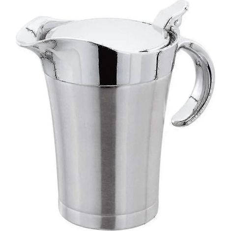 Doppelt isolierter Saucenkrug mit Klappdeckel, ideales Saucenboot aus Edelstahl (750 ml) (1/4)
