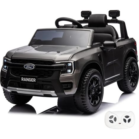 Macchina Ford Ranger Elettrica per Bambini 12V - 1 a 6 anni - con Telecomando - Grigio (1/5)