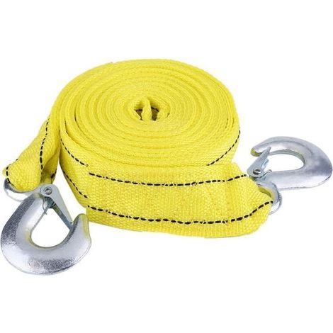 Câble de remorquage pour remorque de voiture de 5 tonnes avec crochets Outil de véhicule d'urgence auto barre (1/3)