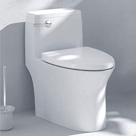 Poignée de chasse d'eau universelle chromée, levier métal de rechange pour réservoir WC, tige de réparation, argent, 1 paquet (1/4)