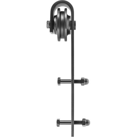 Mophorn 11ft Schiebetür-Hardware-Kit für Scheunentore, 330lbs, tragende Schiene aus Karbonstahl für Türen mit einer Dicke von 1,57-1,77 Zoll, 5,5ft Paneel