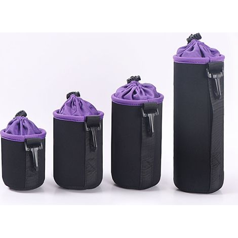4pcs Waterproof Camera Lens Bag Anti-fall Soft Dslr Camera Lens B