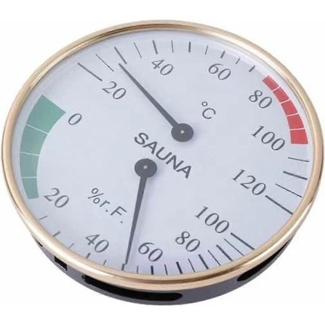 Thermomètre-hygromètre 2 en 1 pour sauna, indicateur de température et d'humidité pour salle de bain et sauna à vapeur. (1/5)