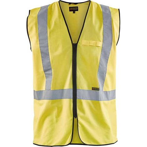 Gilet de travail zippé haute visibilité 3029 - Jaune fluo 4XL/5XL (1/4)