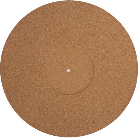 Tapis de platine vinyle 12 pouces en liège souple antistatique et antidérapant, diamètre 295 mm (1/5)