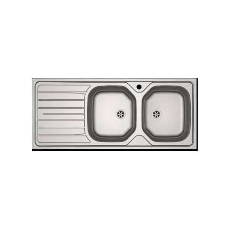 FRANKE lavello da incasso in acciaio inox - 2C/1E REL 621 - 1160x500 mm - 898823