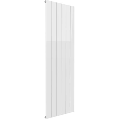 Reina Casina Single Vertical Aluminium Radiator 1800mm H x 565mm W - White (1/2)