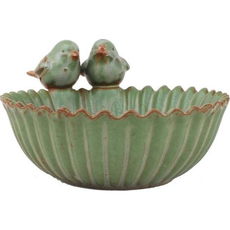 Vaso in ceramica a forma di uccellino, adatto per piante grasse, vasi da fiori, fioriere e mini piante come i cactus. Per giardino e casa. (1/5)