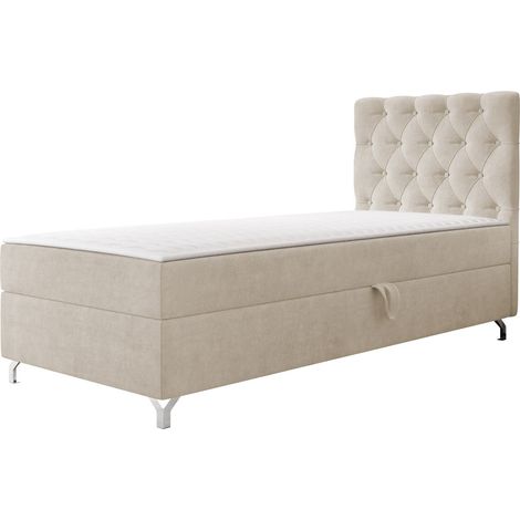 Cama continental Memphis 142, Manila 02, Individuales, Continental, 90x200, Tapiz, Somieres, 90x207x114cm (1/5)